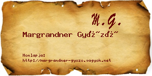 Margrandner Győző névjegykártya